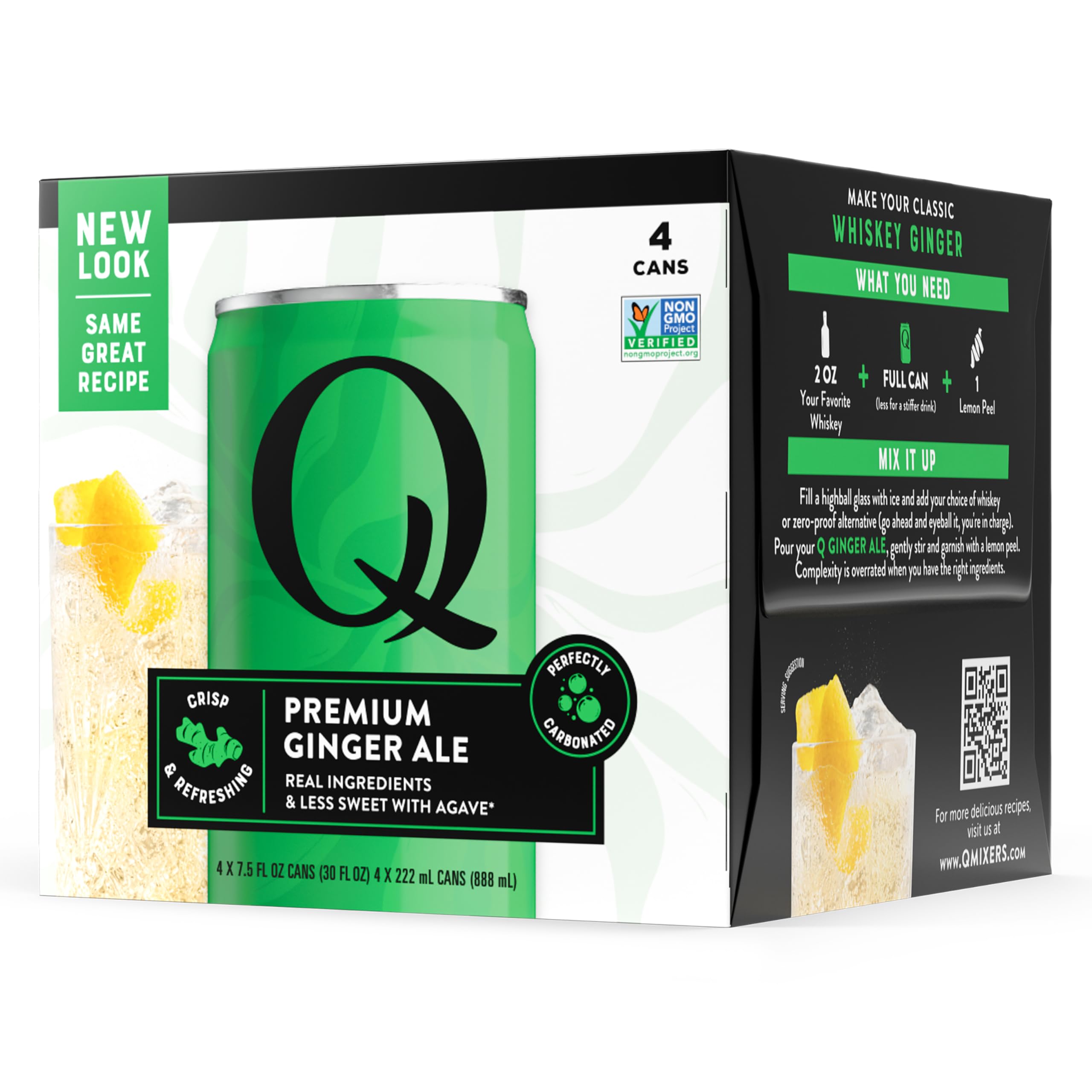 Amazon.com : Q Mixers Ginger Ale, 7.5 Fluid Ounces, 4 Pack